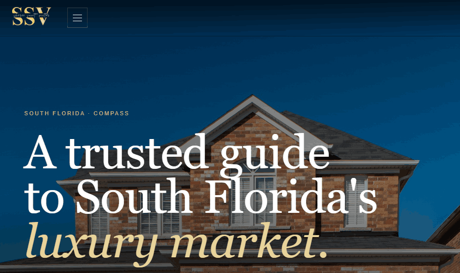 Sheree Saint-Victor luxury real estate website