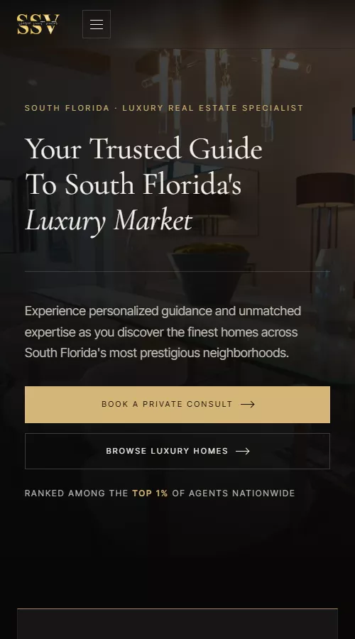 Sheree Saint-Victor website shown on a phone